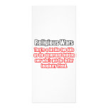 Funny Religious Wars Quote Custom Rack Card
