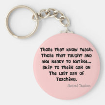 Funny Retired Teacher Gifts Key Chains