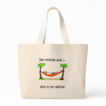 Funny retirement humour canvas bag