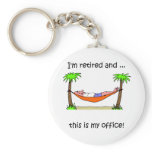 Funny retirement humour keychains