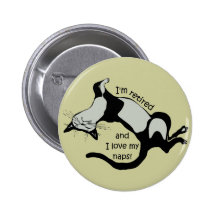 funny retirement pinback button