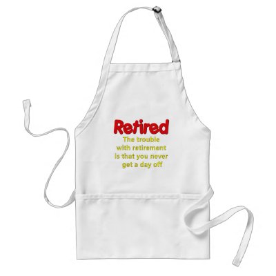 Funny Retirement Saying Apron