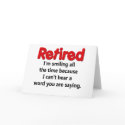 Funny Retirement Saying cards