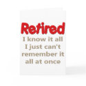 Funny Retirement Saying cards