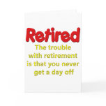 Funny Retirement Saying cards