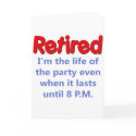 Funny Retirement Saying cards