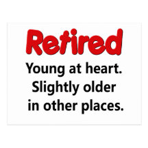Funny Retirement Saying Post Card