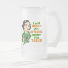 Funny Retro Beer Drinking Mugs