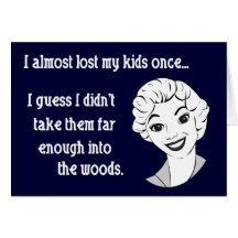 Funny Retro Mum Greeting Card