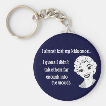 Funny Retro Mum Keychain