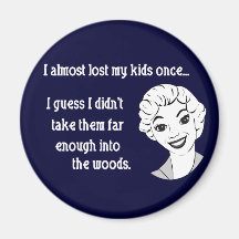 Funny Retro Mum Magnet