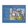 Funny Rhymes Chinchilla Love Postcard