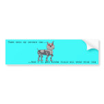 Funny Robot Dog Bumper Sticker bumper stickers
