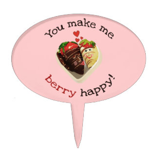 Funny & Romantic Thank You Pick Cake Topper