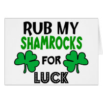 Funny Rub My Shamrocks 1 St Patrick's Day