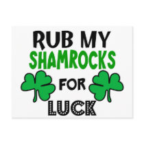 Funny Rub My Shamrocks 1 St Patrick's Day