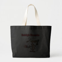 funny rudolph reindeer wannabe canvas bag