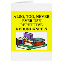 funny rules for writers card