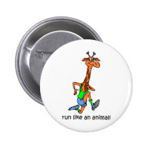 Funny running pinback buttons