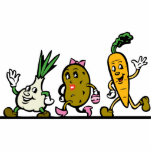 funny running vegetables photo sculptures