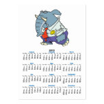 funny sad put on happy face elephant cartoon business card