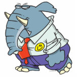 funny sad put on happy face elephant cartoon photo cut out