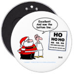 Funny Santa & Optometrist Button