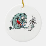 funny savage hungry bowling ball humour ornament