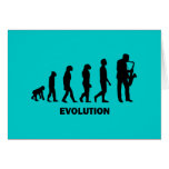 funny saxophone player card