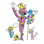 funny scarecrow and friend vector cartoon photo sculptures