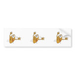 funny scared cartoon football character bumper stickers
