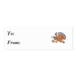 funny scared turkey business cards