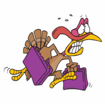 funny scared turkey on the run cut out