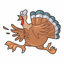 funny scared turkey acrylic cut outs