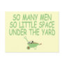 Funny,scary women's postcard