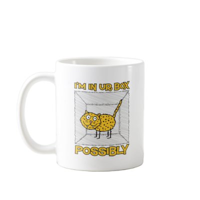 Funny Schrodinger`s Cat Lolcat Coffee Cup Coffee Mugs