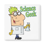 funny science geek cartoon character magnets