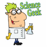 funny science geek cartoon character photo sculptures