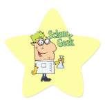 funny science geek cartoon character stickers
