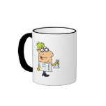 funny science nerd cartoon character mugs