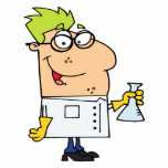 funny science nerd cartoon character photo sculptures