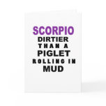 Funny Scorpio Birthday Card