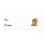 Funny Scratching Back Bear and Bird business cards