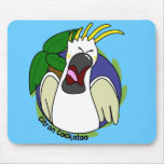 Funny Screaming Citron Cockatoo mousepads