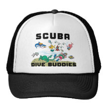 Funny SCUBA Dive Buddy Mesh Hat