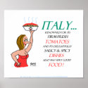 Funny Sexy Italian Women Cartoon Prints