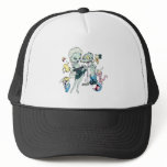 funny sexy zombie lady peep vector cartoon hats