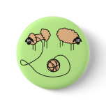 Funny Sheep Button