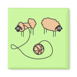 Funny Sheep Magnet