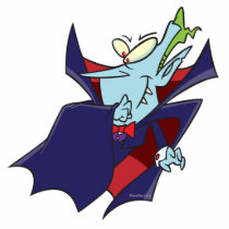 funny silly vampire cartoon character acrylic cut outs
